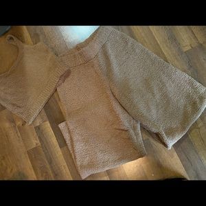 SKIMS Cozy Knit Pants and Top